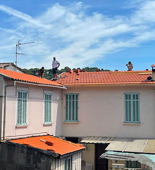 Couvreur à Antibes dans les Alpes-Maritimes